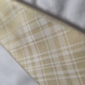 Calvin Klein Light Yellow Plaid Tie